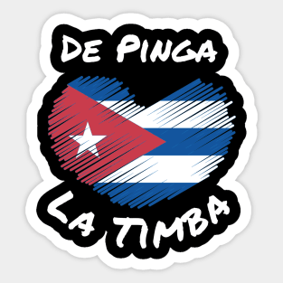 De Pinga ... La Timba - I love Cuba Sticker